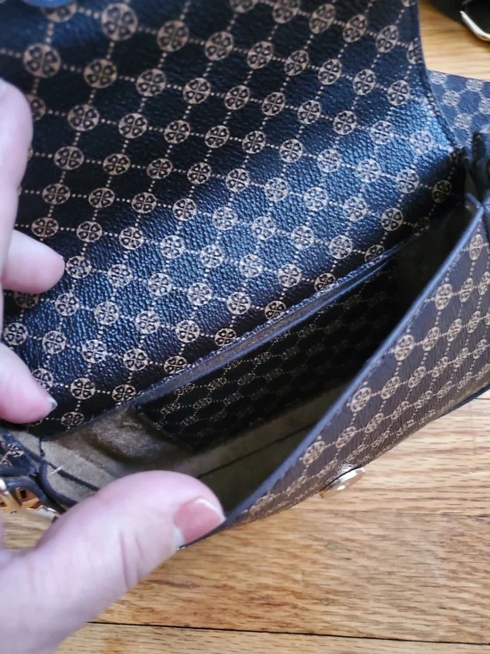 Brown Patterned Crossbody Bag with Coin Pouch - Picture 3 of 8